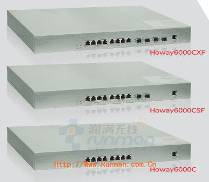 酒店無線覆蓋無線網(wǎng)絡(luò)控制器 Howay 6100S AC-OL