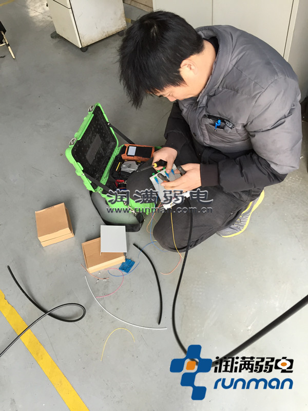 潤滿綜合布線施工現(xiàn)場